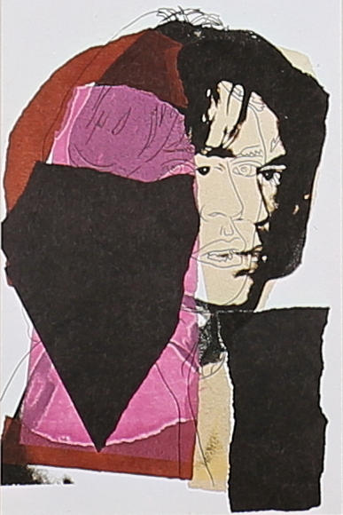 ANDY WARHOL. Mick Jagger, 1975. Offset printing. Unsigned.