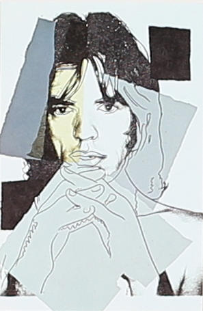 ANDY WARHOL. Mick Jagger. 1975. Offsettryck. Osignerad.