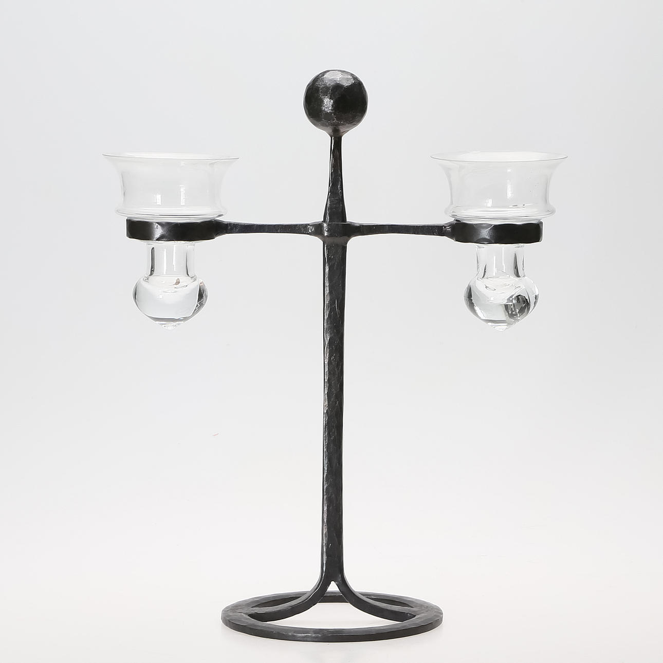 CANDELABROS, forja y cristal, Boda.