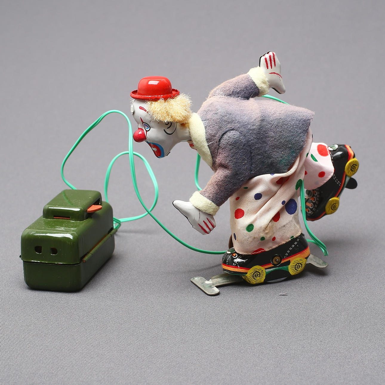 TPS Roller Skating Circus Clown in original box, battery. Toys 