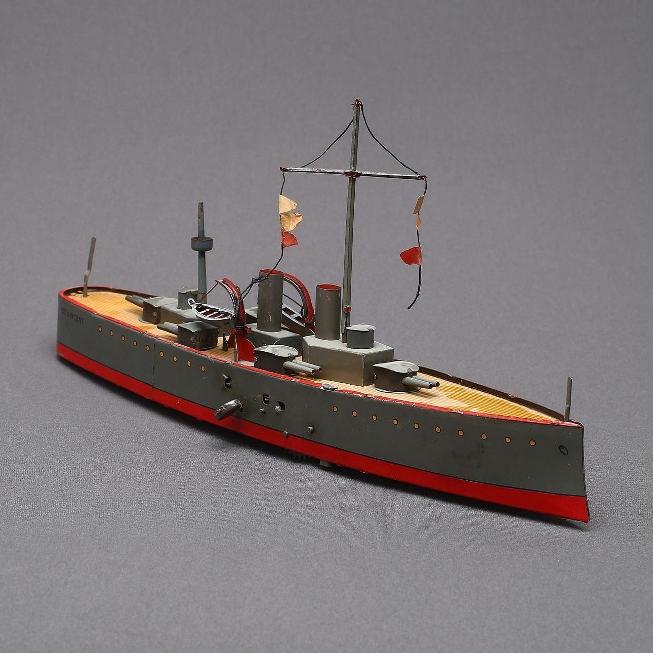 LEHMANN ST. VINCENT warship, table model, clockwork, Germany.