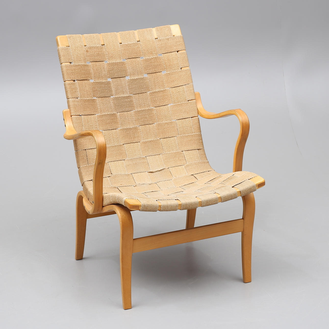 BRUNO MATHSSON. Sessel, "Eva", Firma Karl Mathsson, Värnamo.