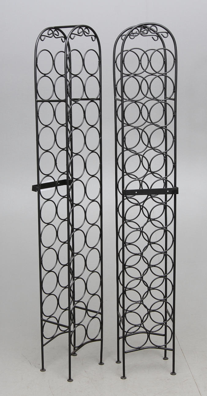 VINSTÄLL, ett par, smide, sent 1900-tal.