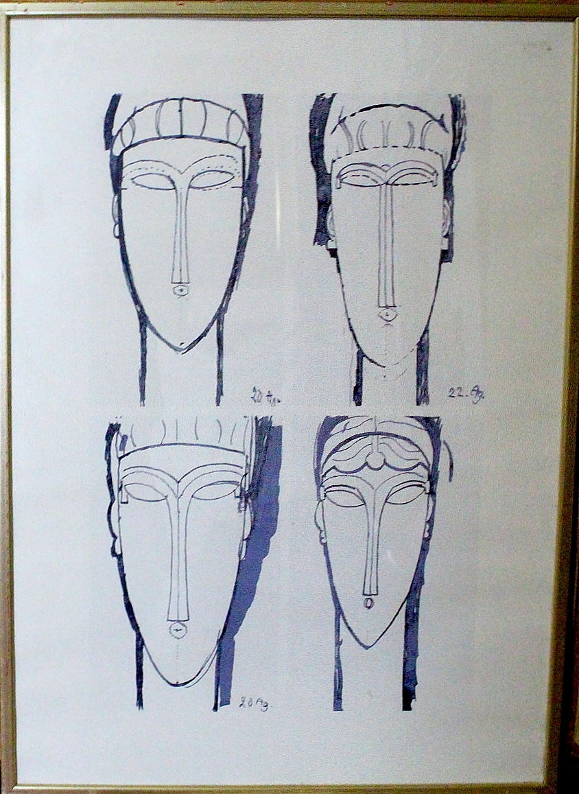 AMEDEO MODIGLIANI. Lithographie, nach Modigliani.