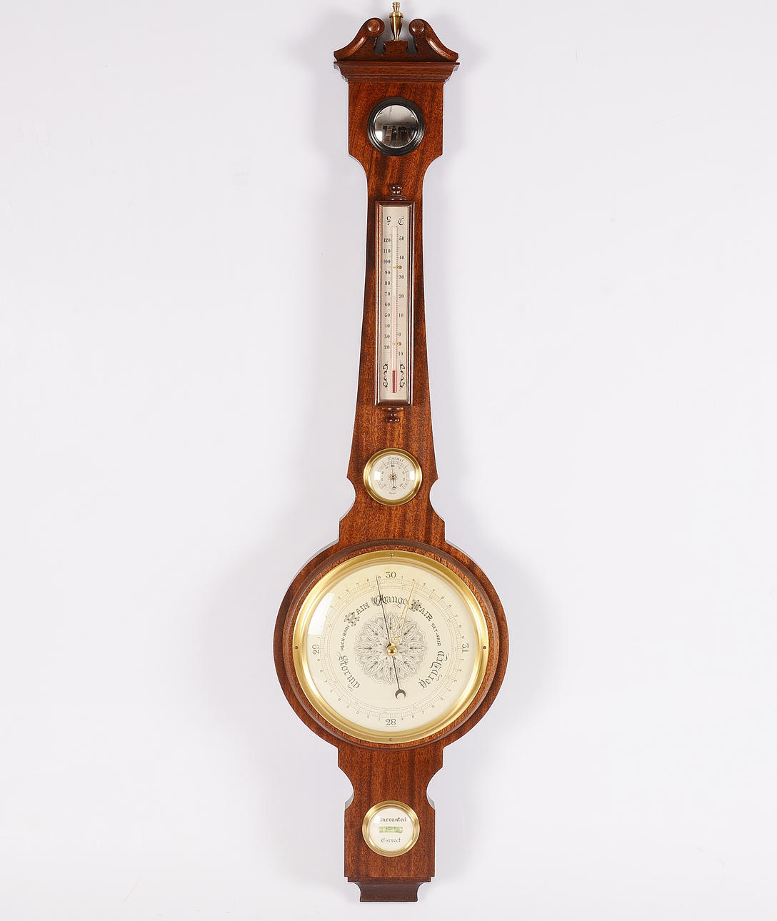 BAROMETER, trä, 1900-tal.