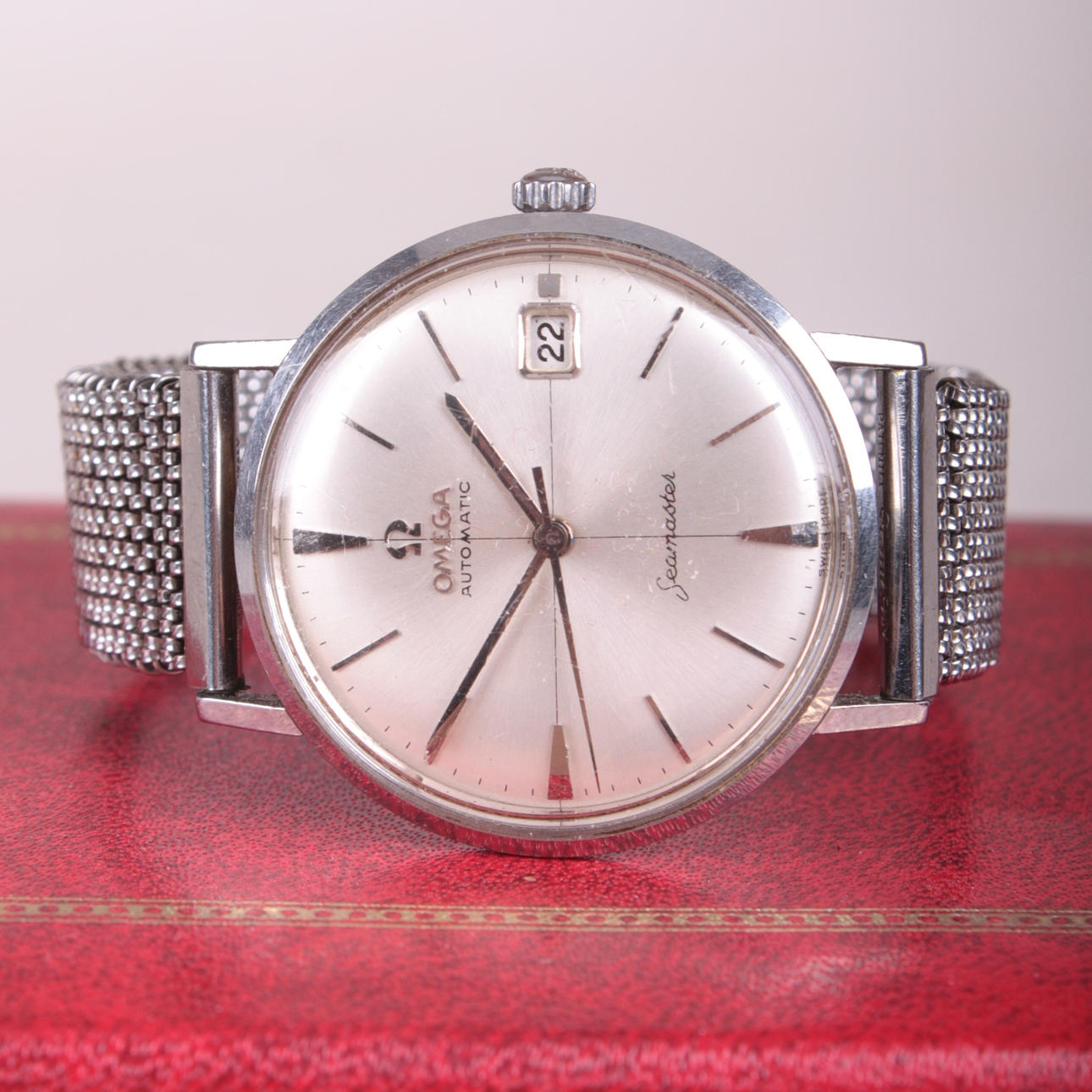 HERRENUHR, Omega Automatik Seamaster.