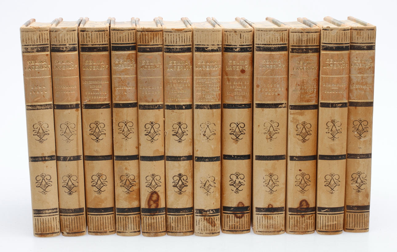 SELMA LAGERLÖF, 12 band, Bonniers 1935.