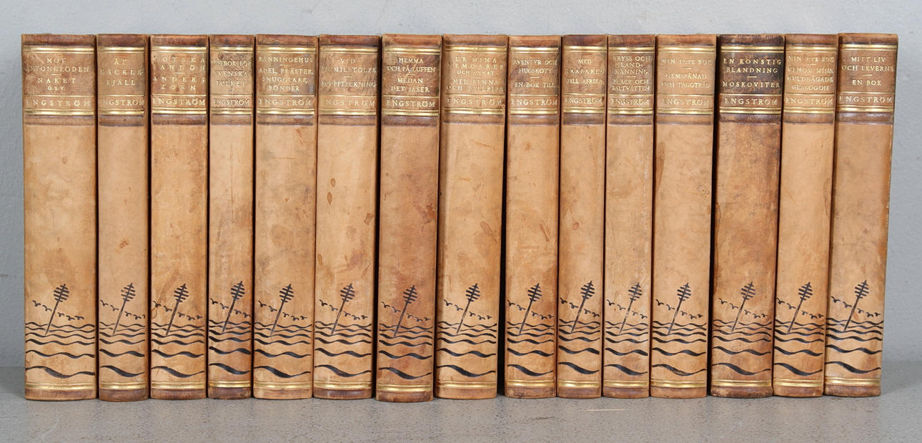 ALBERT ENGSTRÖM, 15 band, Bonniers 1941.