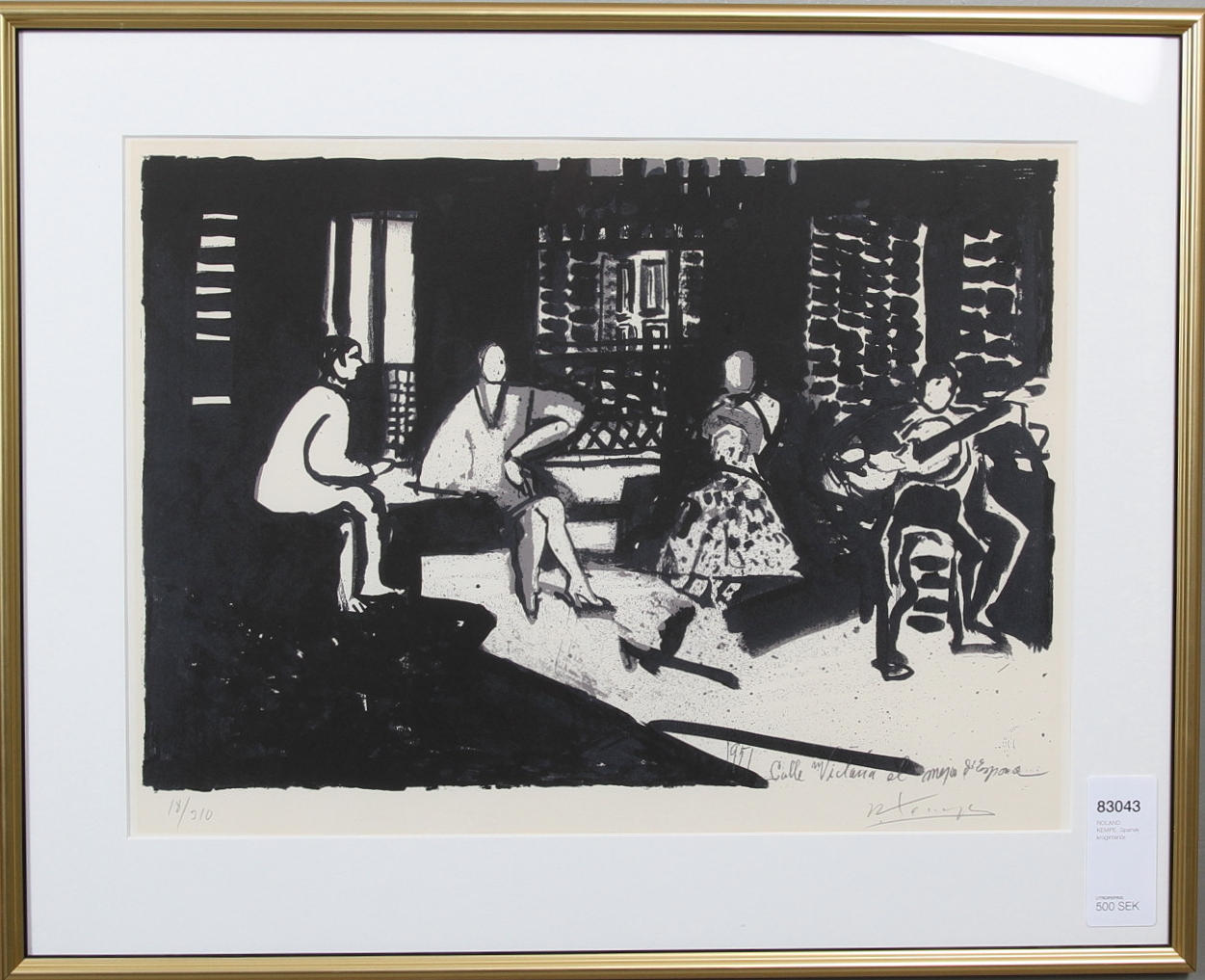 ROLAND KEMPE. Spansk kroginteriör.