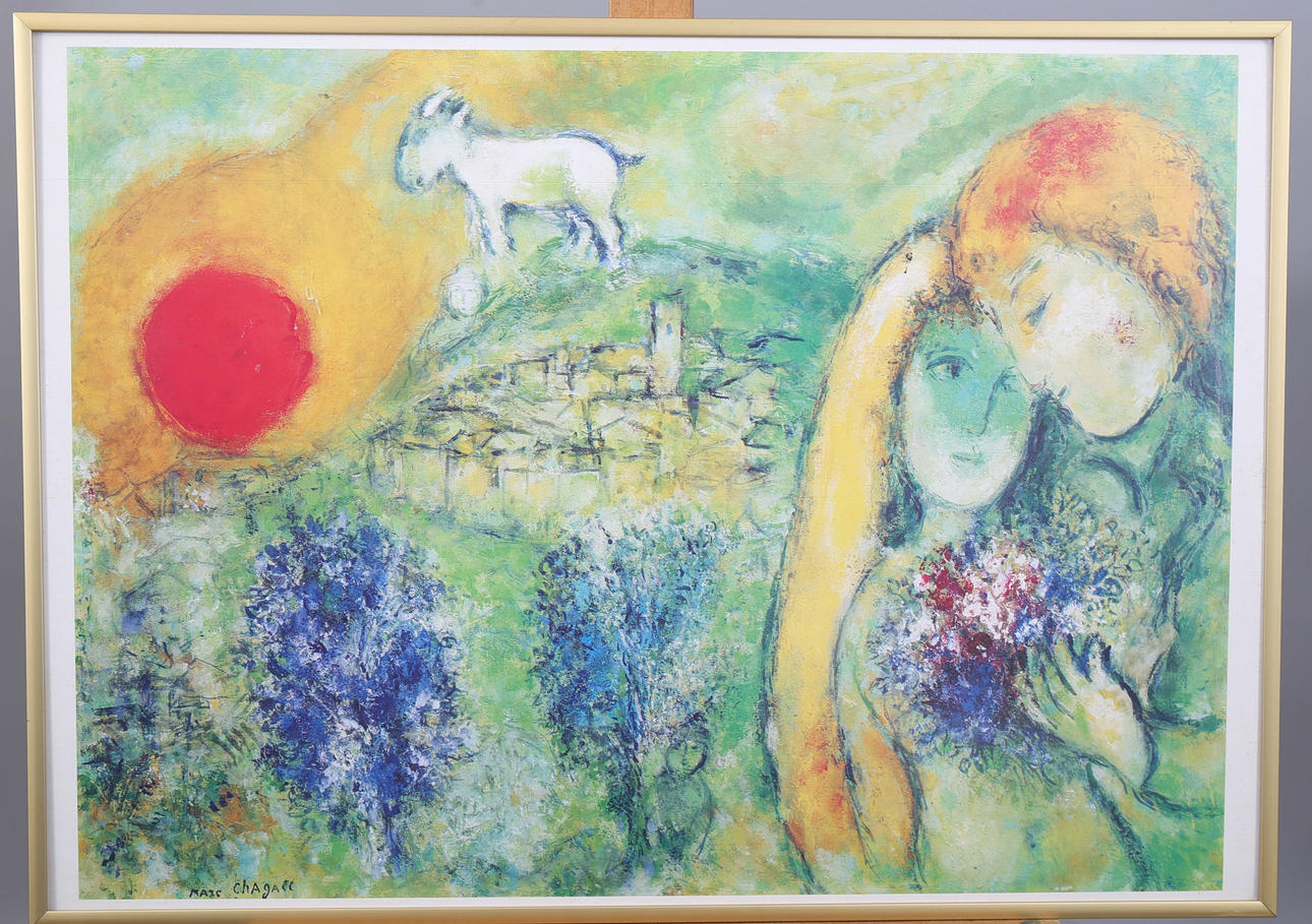 MARC CHAGALL. Poster, signed in the plate.