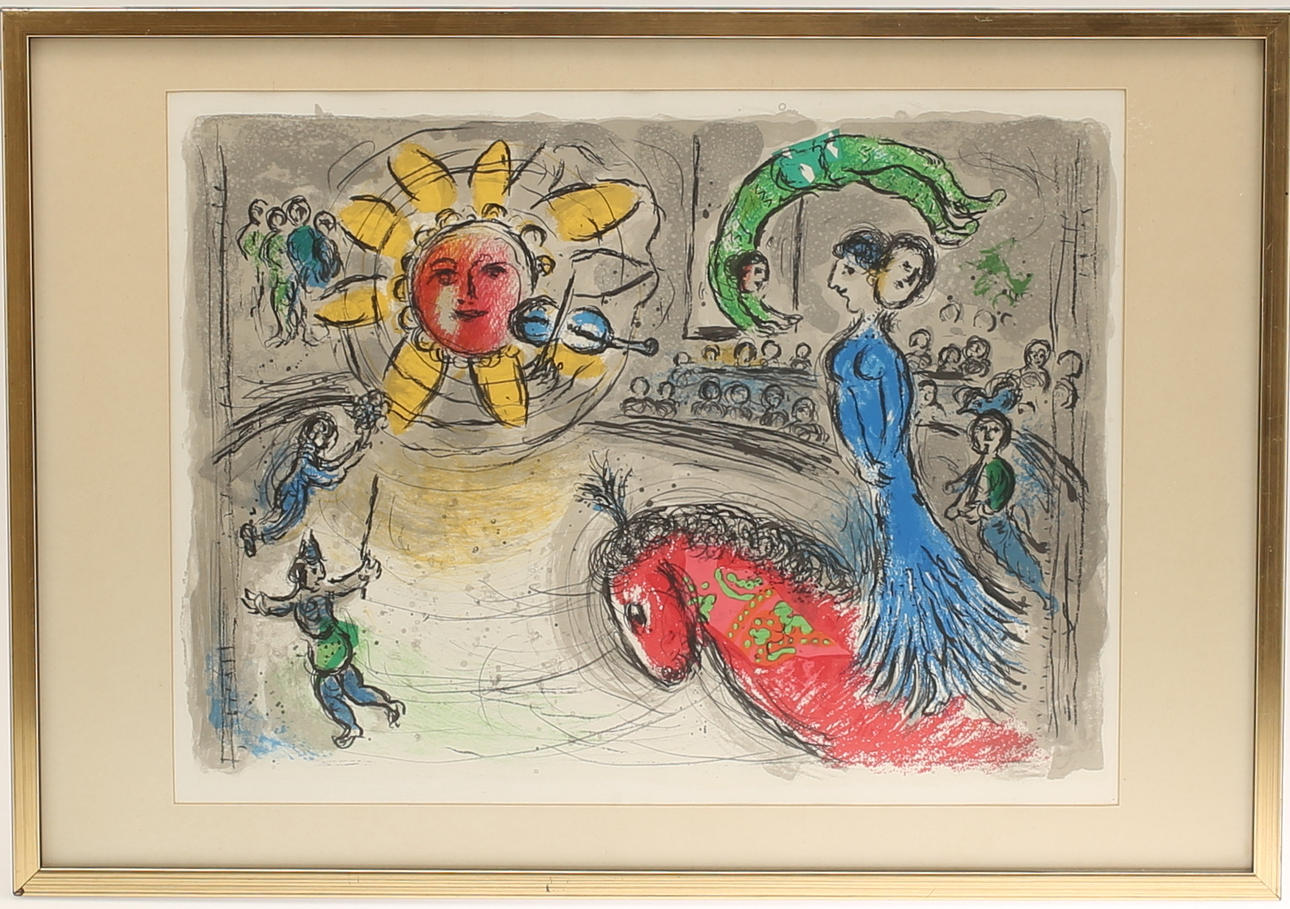 MARC CHAGALL. nach, lithographischer Druck.
