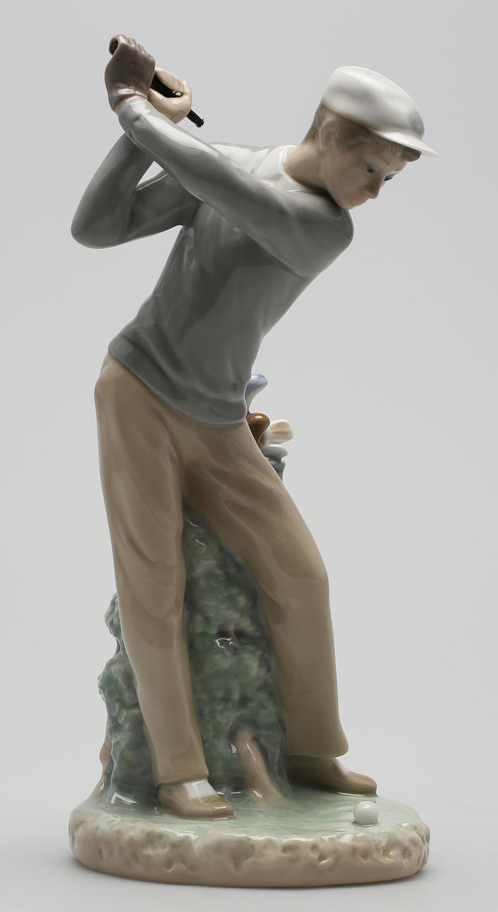 FIGURIN, porslin, "The Golfer", Vicente Martinez, Lladro.
