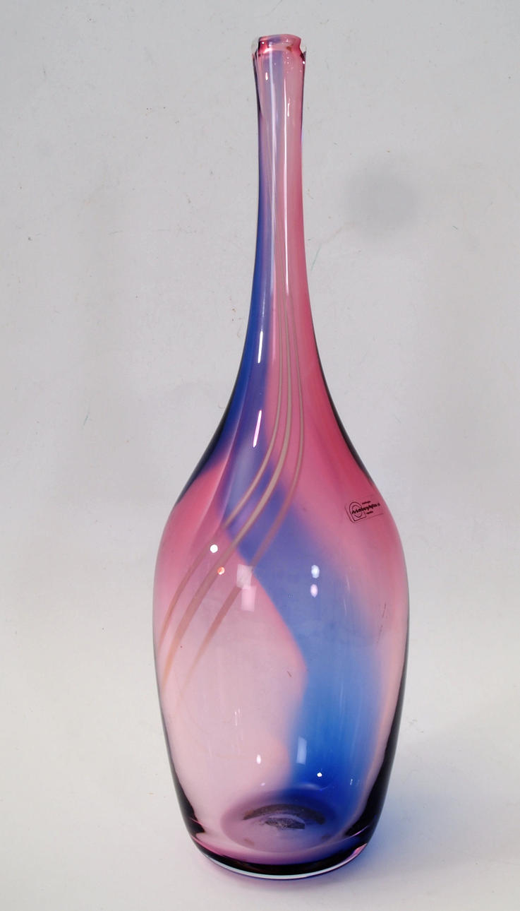 VASE, STUDIO GLASS, STRÖMBERGSHYTTAN AB.