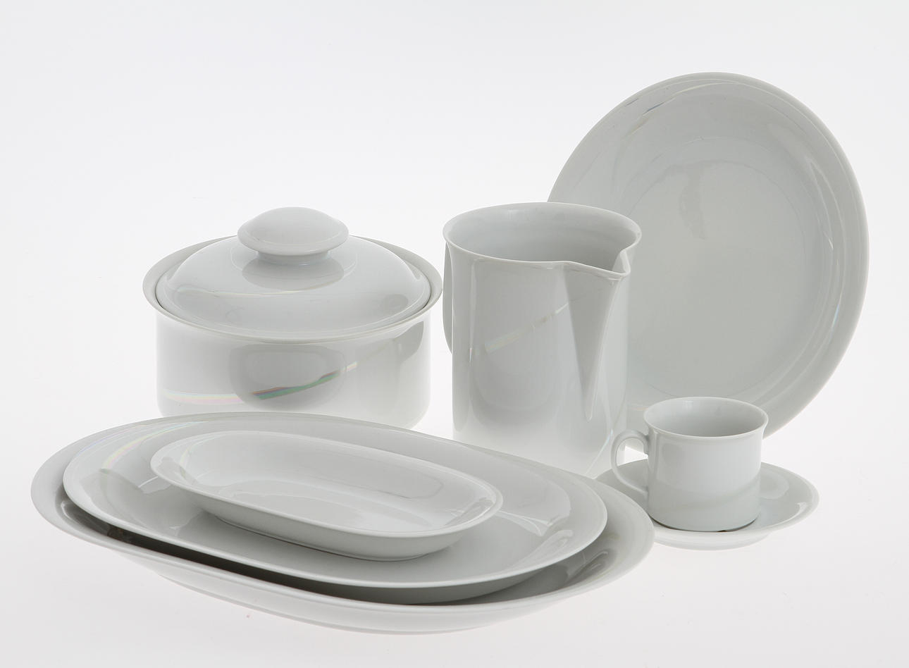 MAT OCH KAFFESERVIS, 69 delar, "Claire de Lune", Rörstrand.