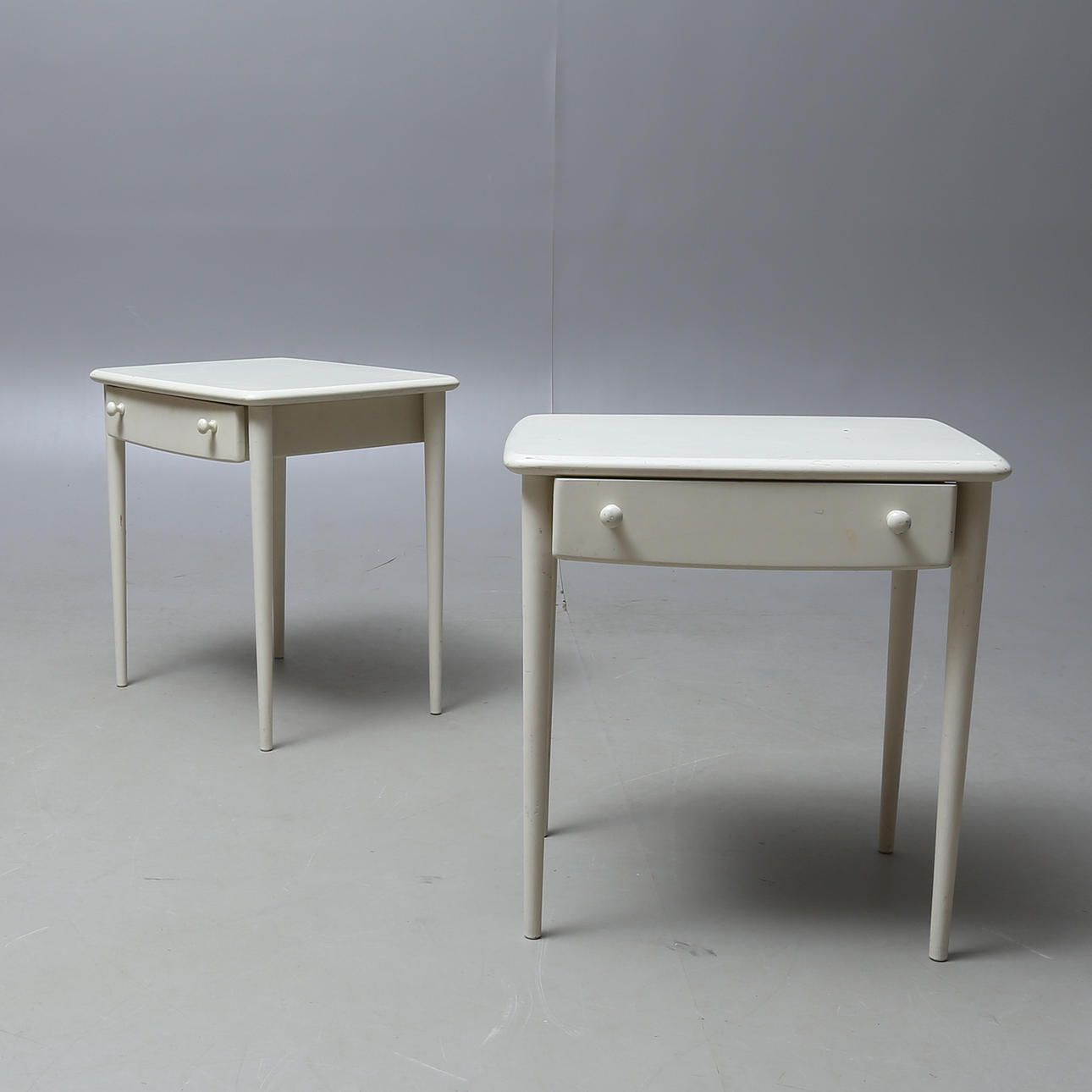 BED TABLES, a pair, Asko, around 1960.