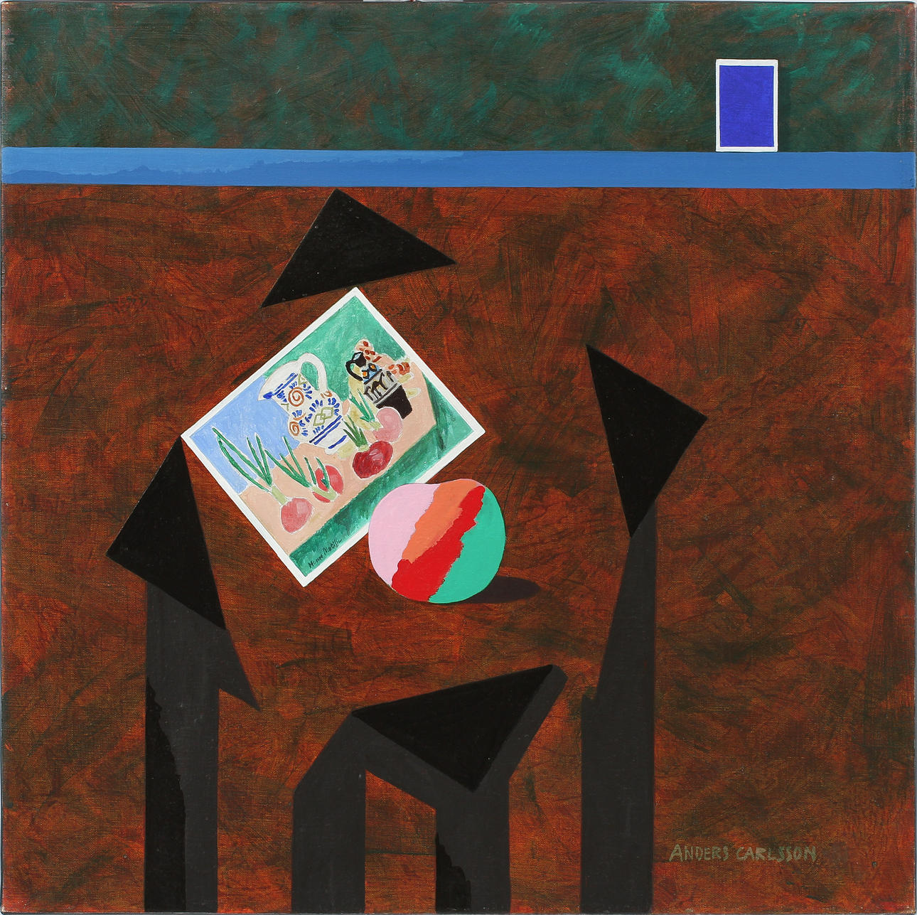 ANDERS CARLSSON. Acryl på duk, signerad.