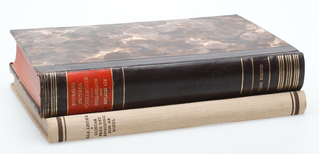 BÖCKER, 2 st, historia, Linköping, Östergötland och Gotland.