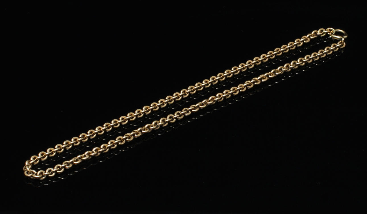 KEDJA, 14k guld. Vikt 26,3 gram.