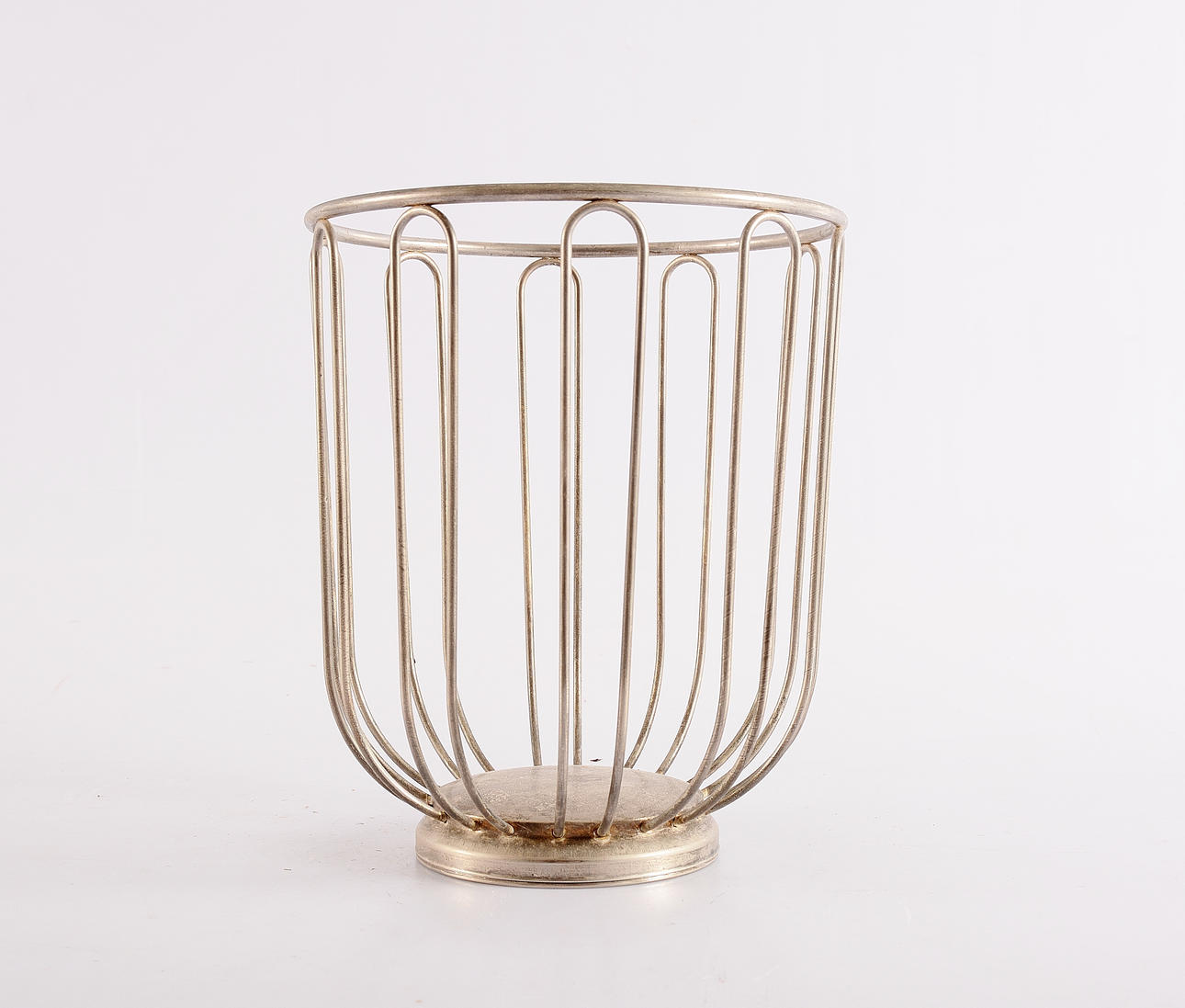 FRUKTSKÅL, vitmetall, Alessi.