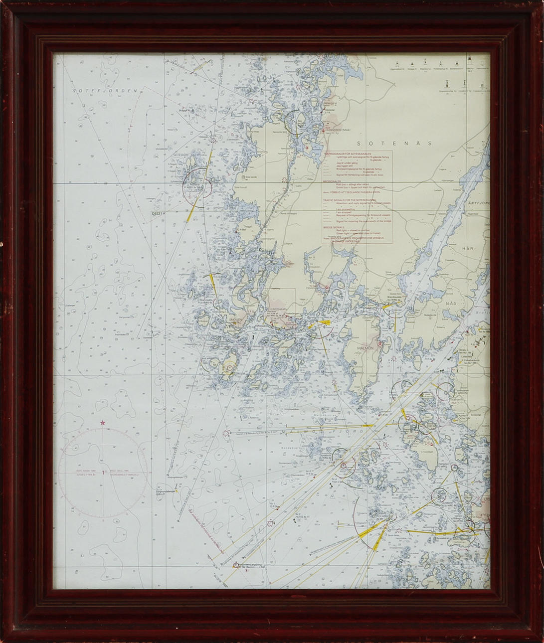 SJÖKORT, 3 st, Bohuslän, 1900-tal.