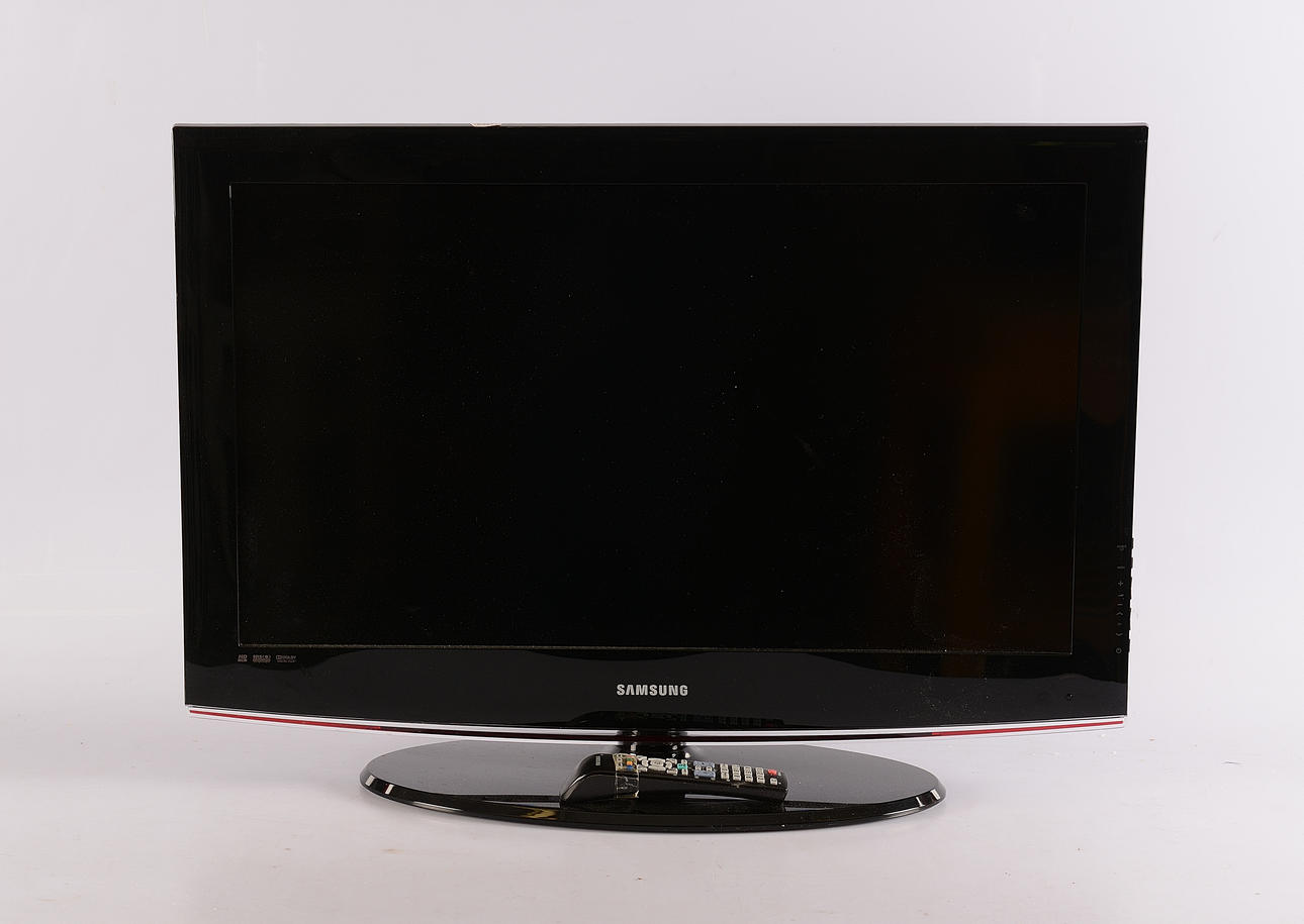 TV, Samsung, 32 tum Widescreen LCD-TV.