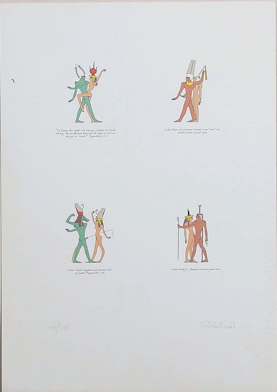 OSCAR REUTERSVÄRD. Erotiska modeller. Färglitografi. Signerad. 25/250.