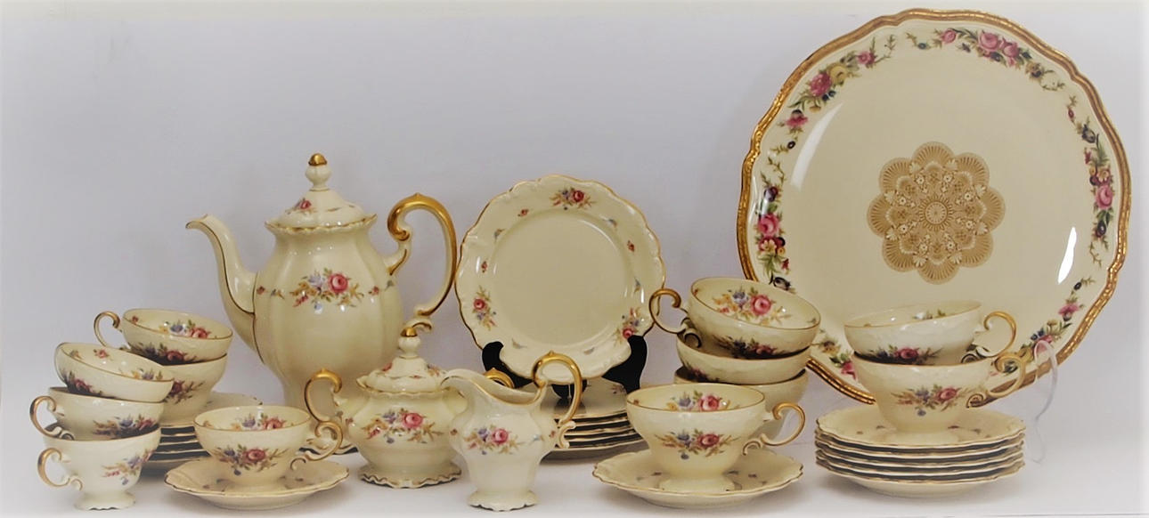 KAFFEE- UND TEESERVICE, ROSENTHAL, CHIPPENDALE.