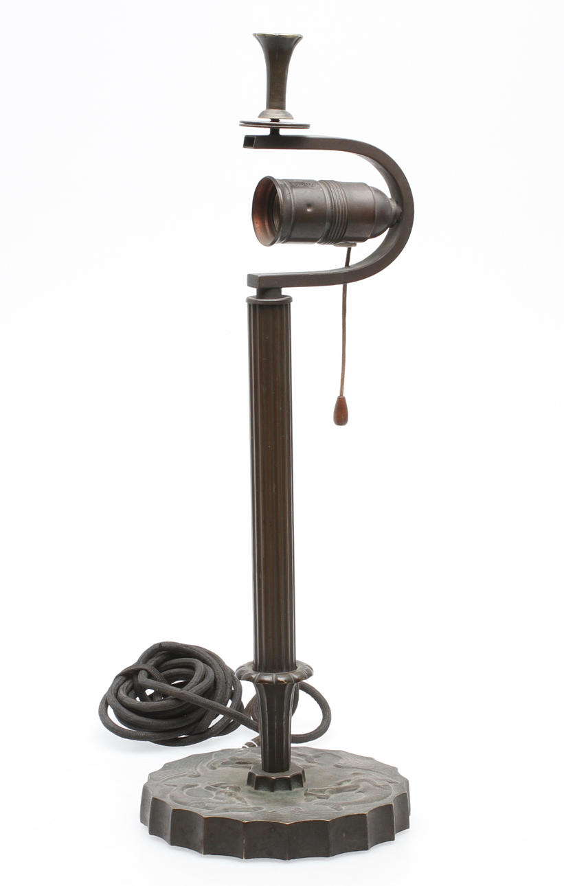 BORDSLAMPA, brons, art deco, 1920-tal.