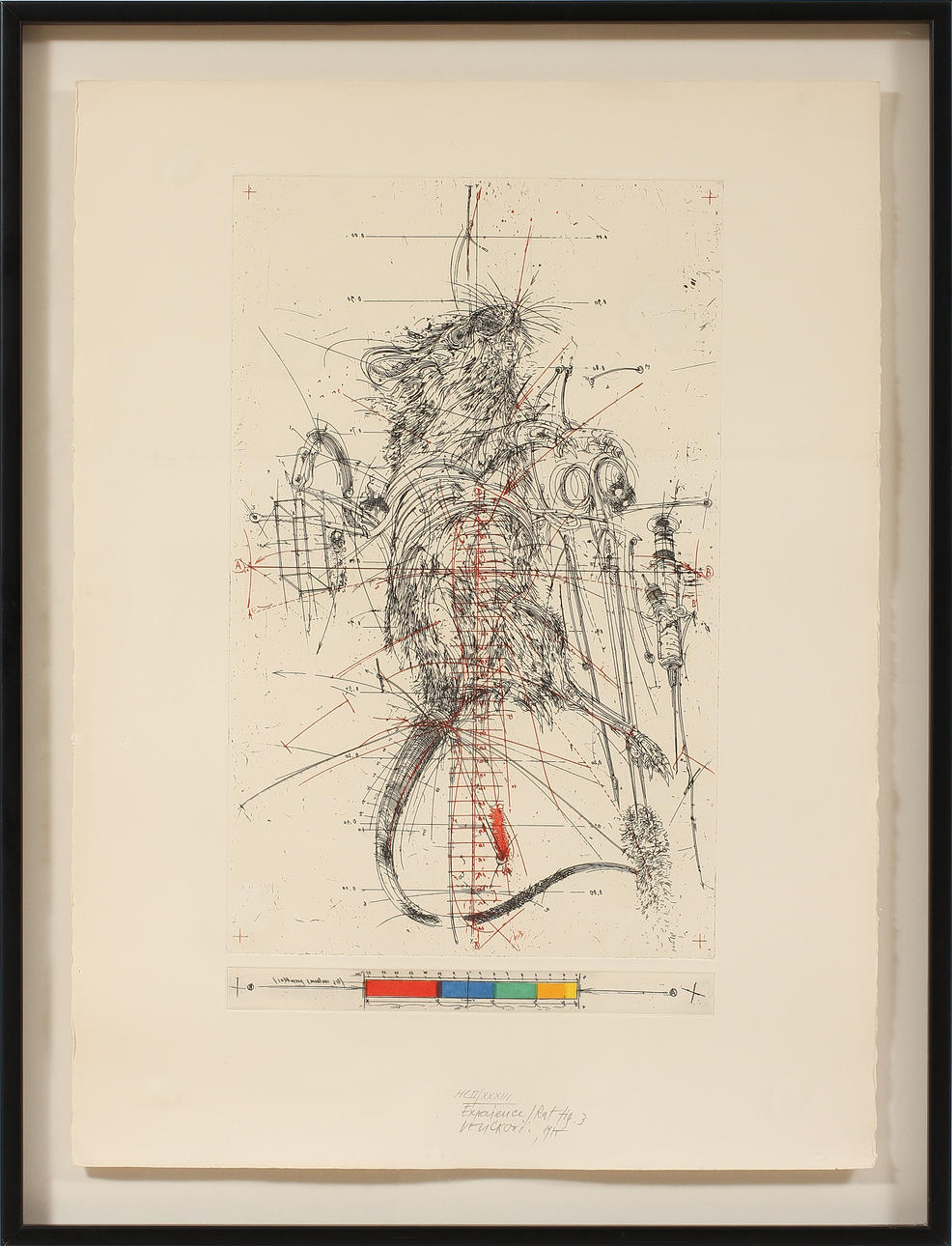 VLADIMIR VELICKOVIC. Färglitografi, signerad och numrerad.