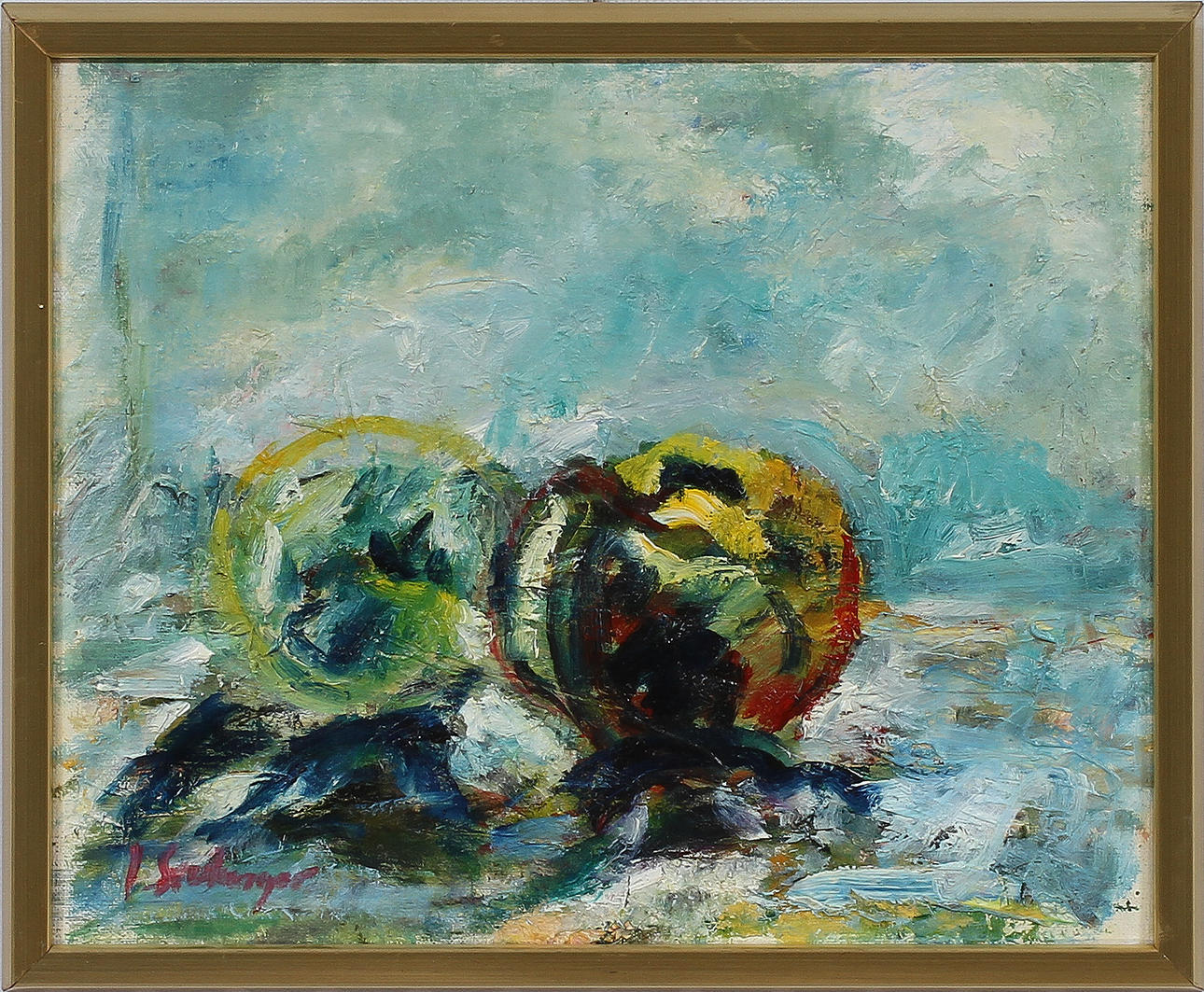 IMOLA SVEDUNGER. Olja på duk, signerad.