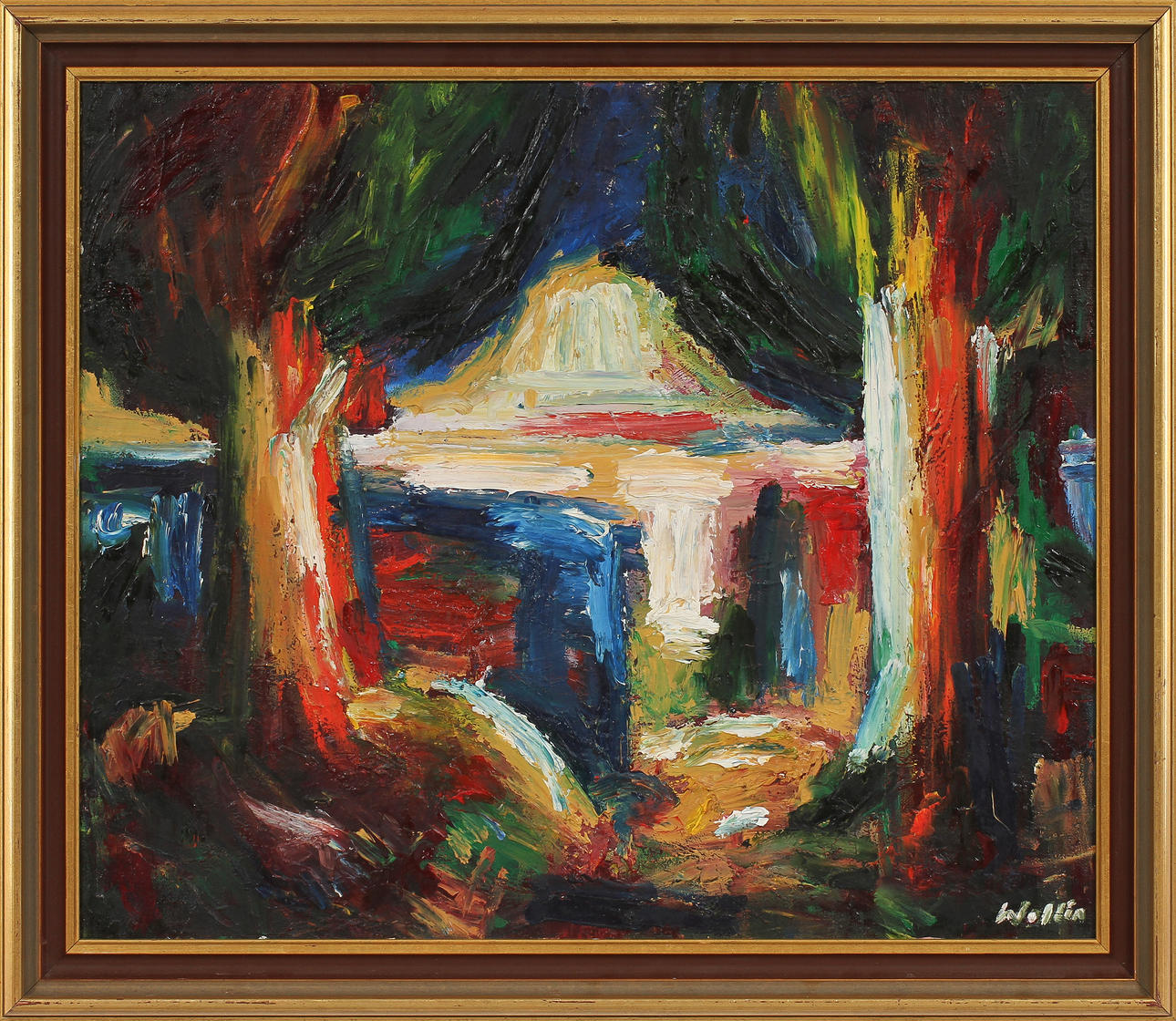 ANDERS WOLLIN. Olja på duk, signerad.