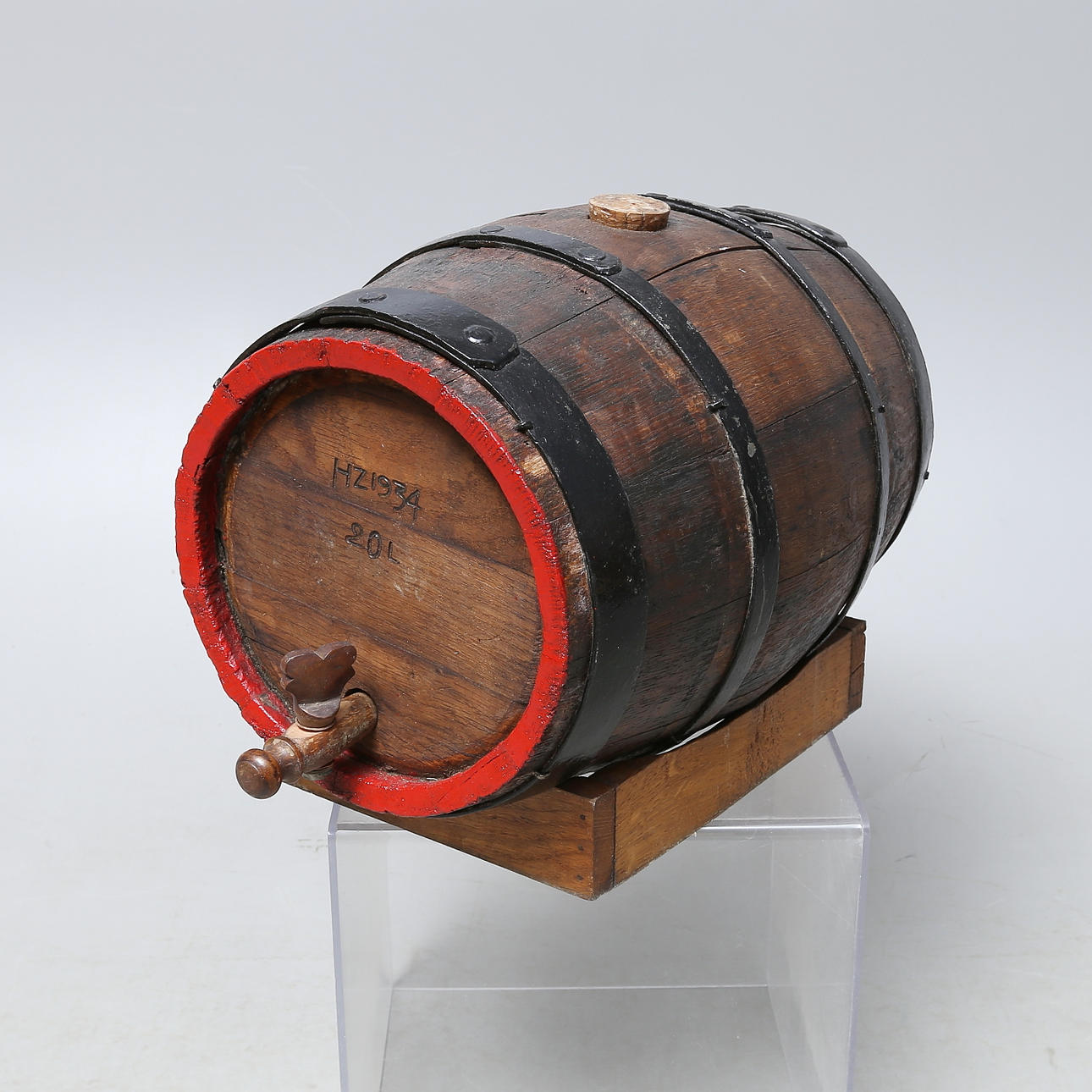 ÖLTUNNA, trä, HZ1934, 20L, 1900-tal.