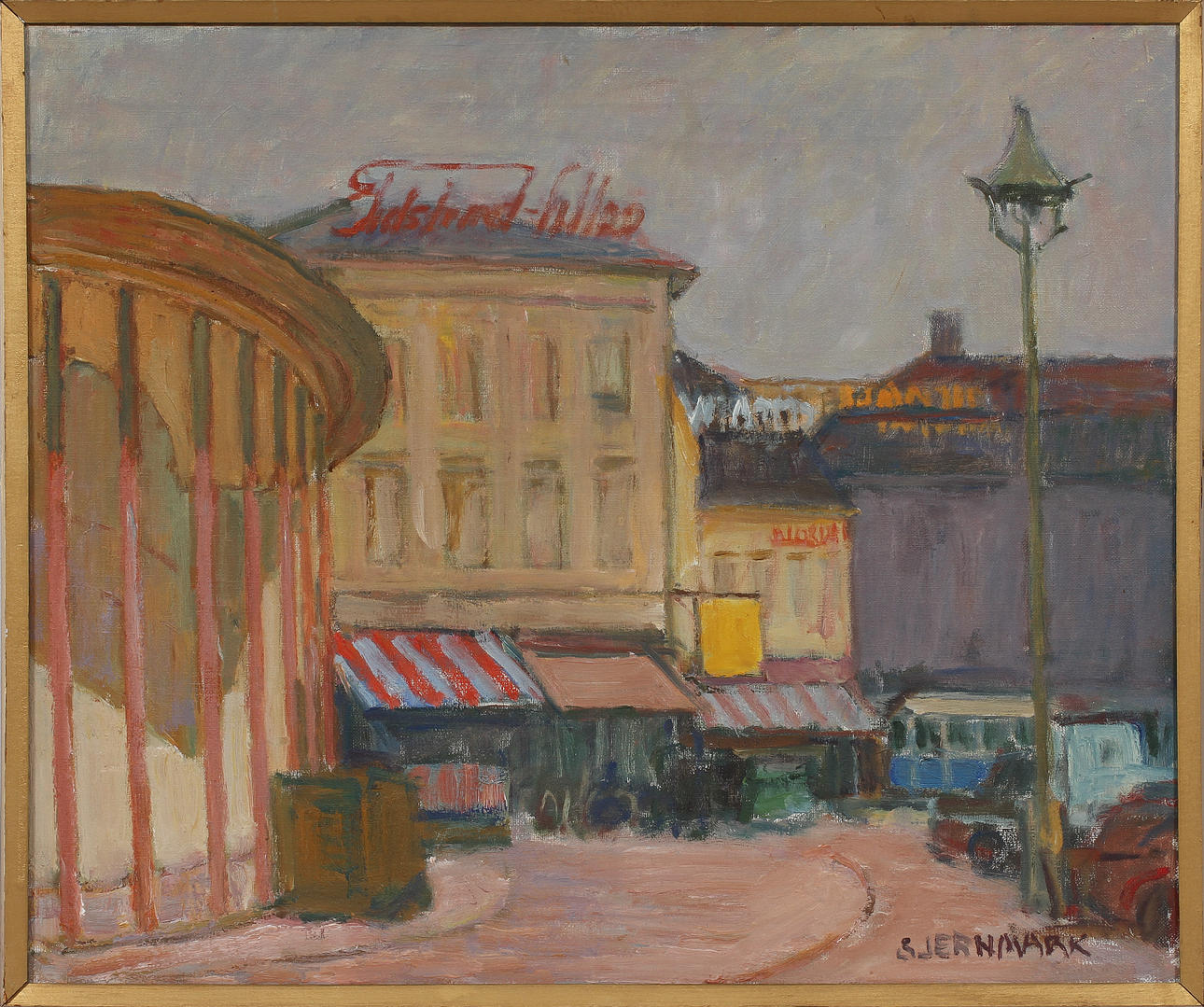 SIGGE JERNMARK. Oljor på duk, 2 st, signerade.