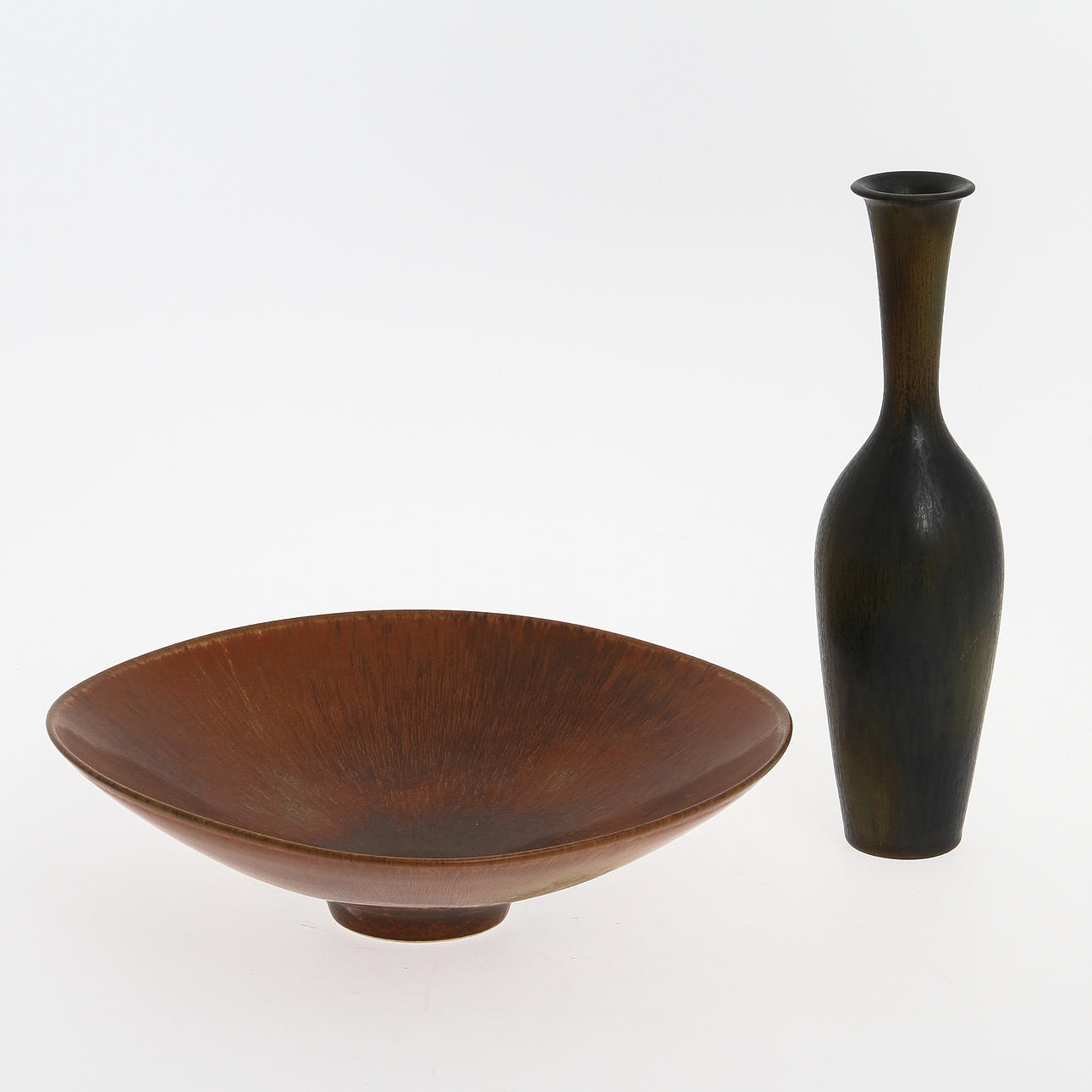 SKÅL OCH VAS, stengods, Stålhane och Nylund, Rörstrand.