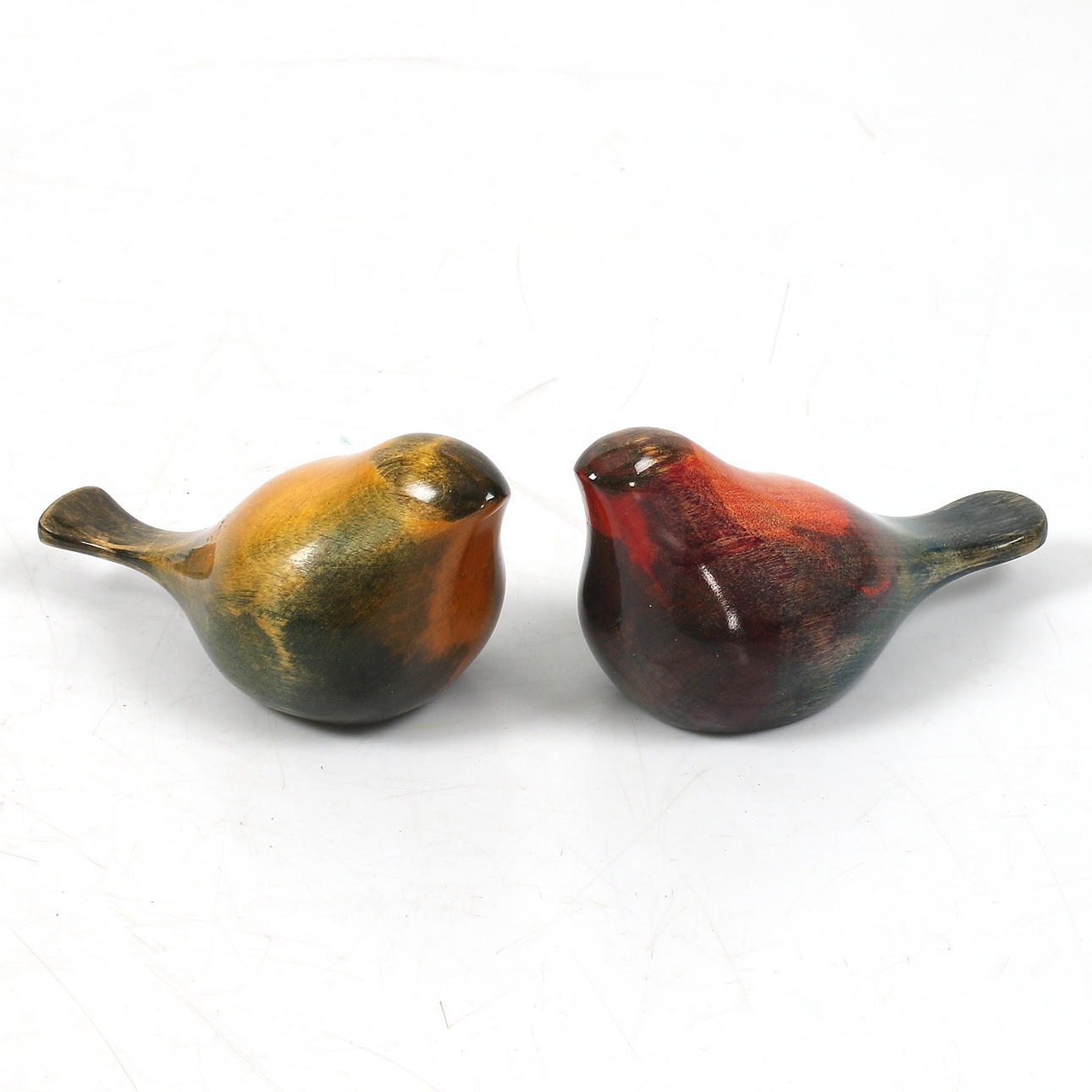 FIGURER, 2 stk, fugle, træ, Suups Konst & design.