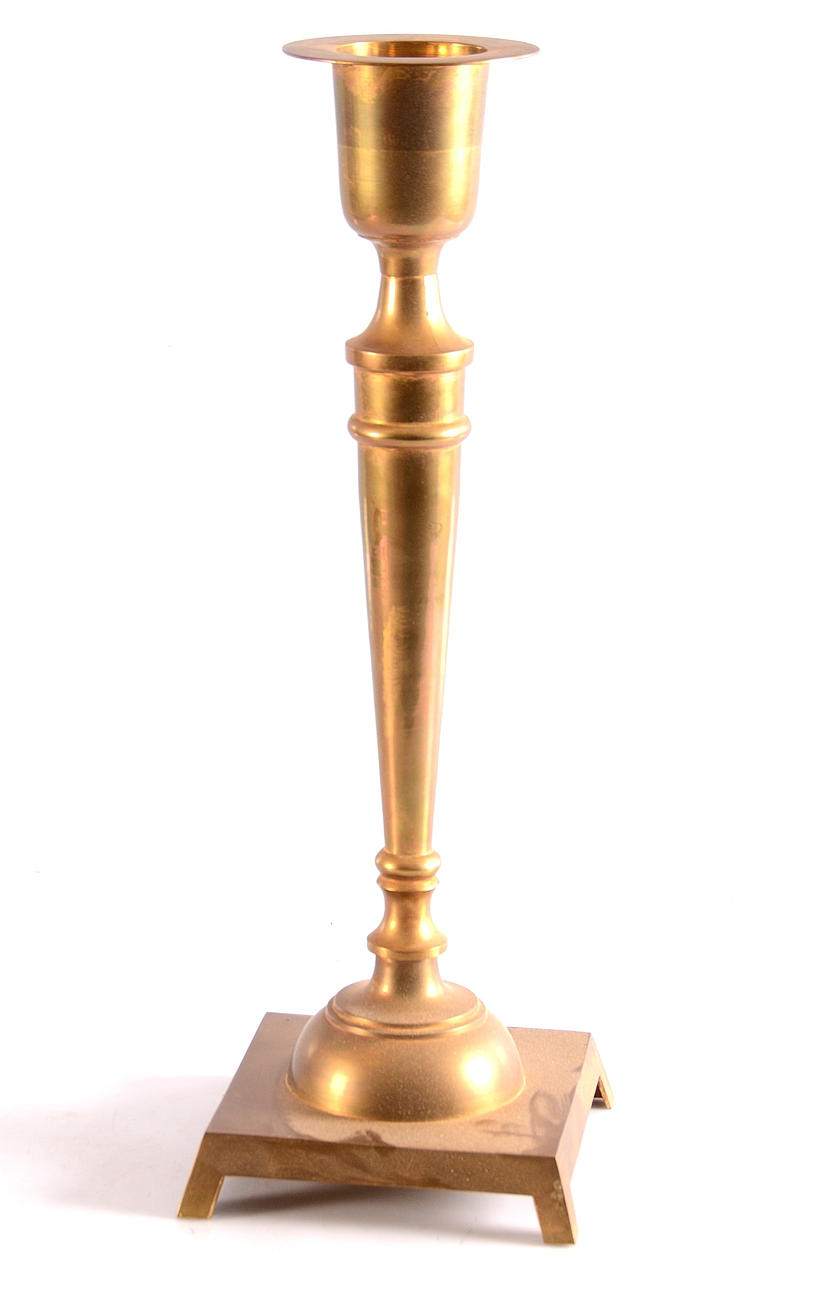 LJUSSTAKE, mässing, Danmark, 1900-tal.