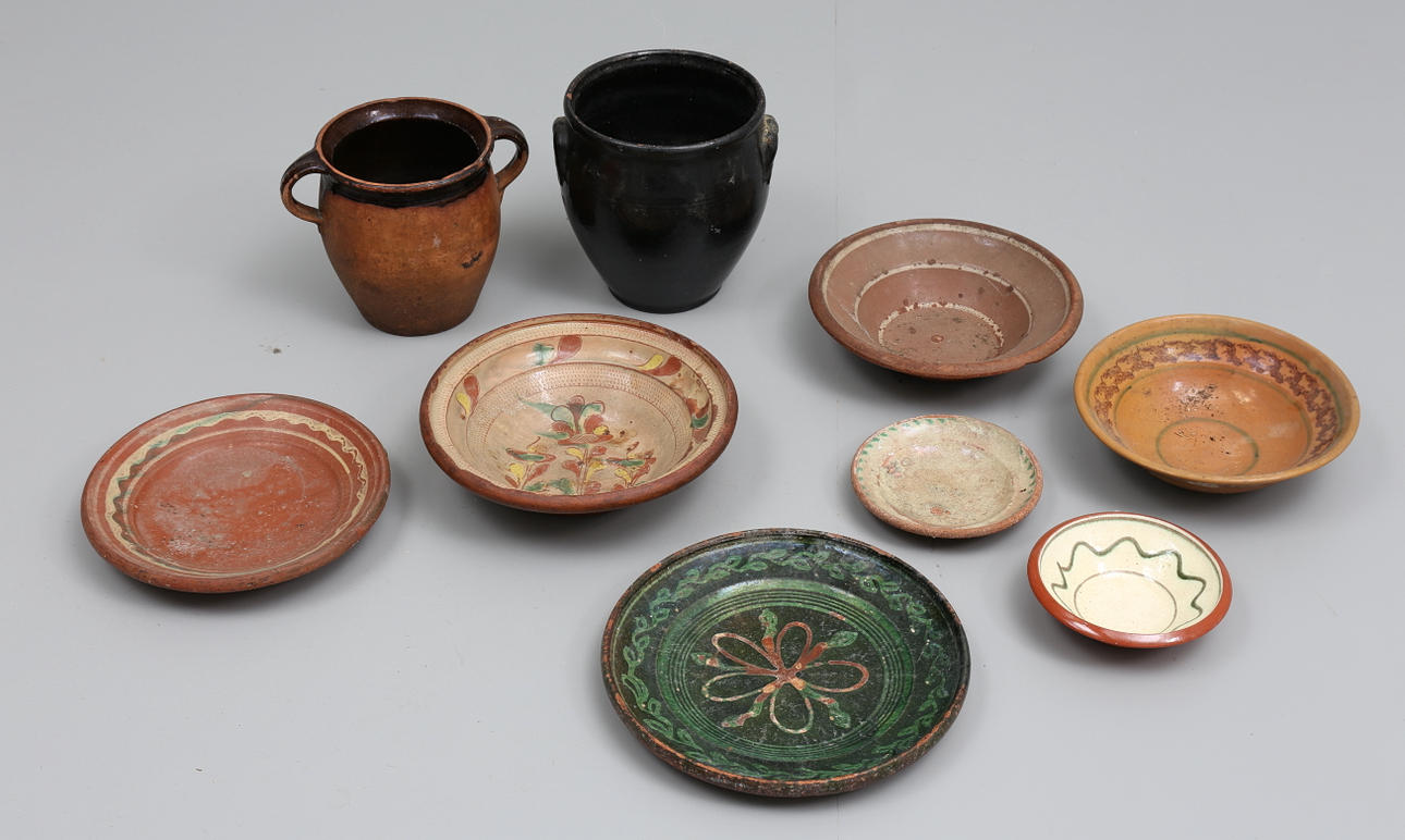 PARTI KERAMIK, 8 delar, 17-18-1900-tal.