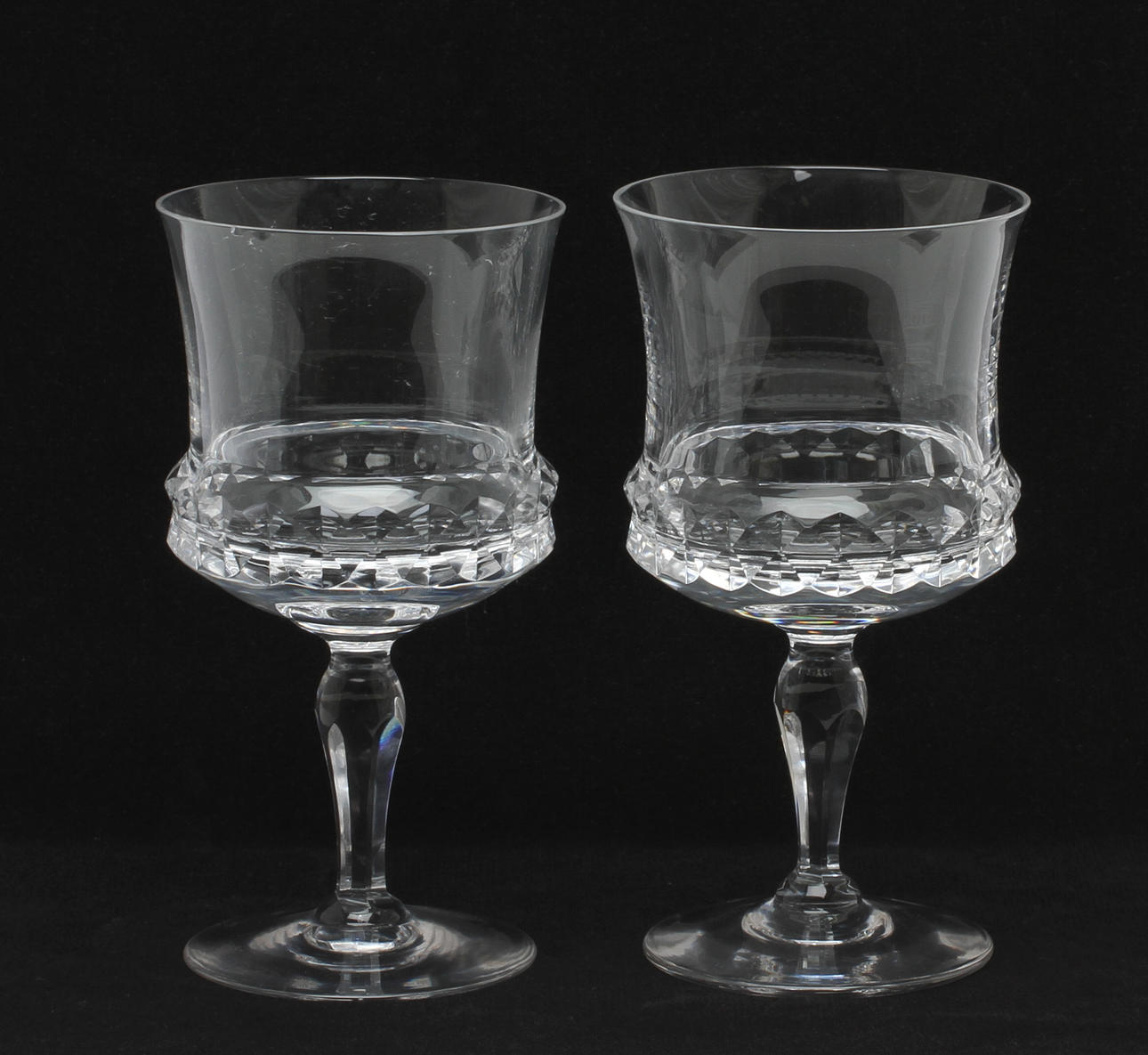 VINGLAS, 8 st, "Silvia" Ingeborg Lundin Orrefors.