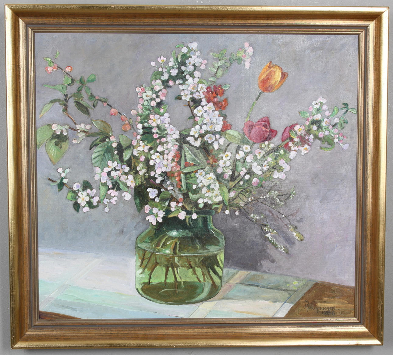 KARL JOHAN MAGNUSSON. olja på duk, signerad och daterad 1985.