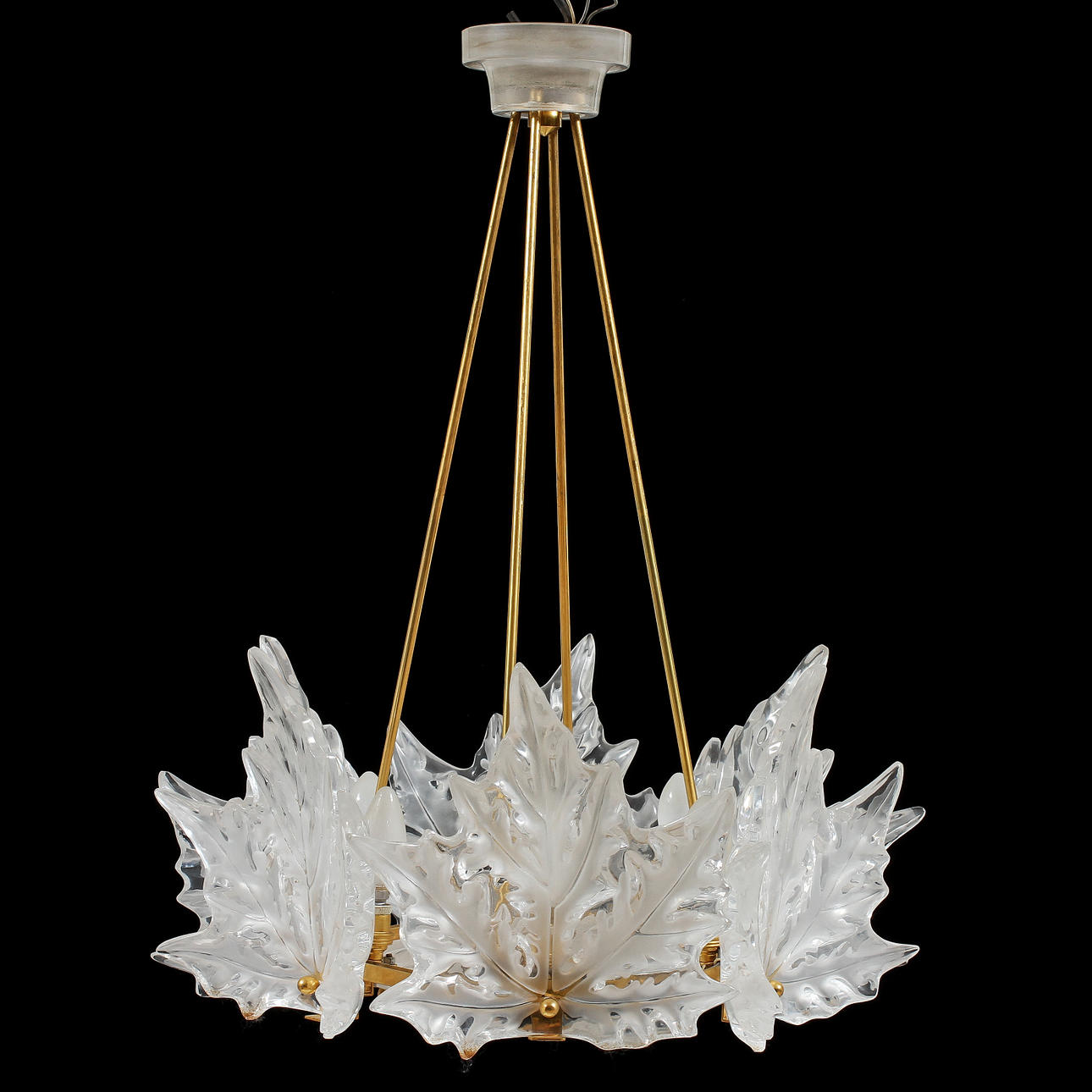 TAKARMATUR, "Champ Elysées", Lalique France, höjd 70 cm.