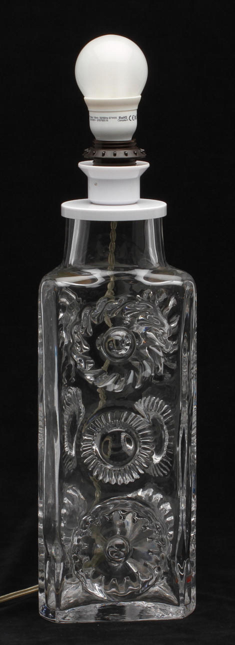 LAMPFOT, glas, Ove Sandeberg, Kosta.