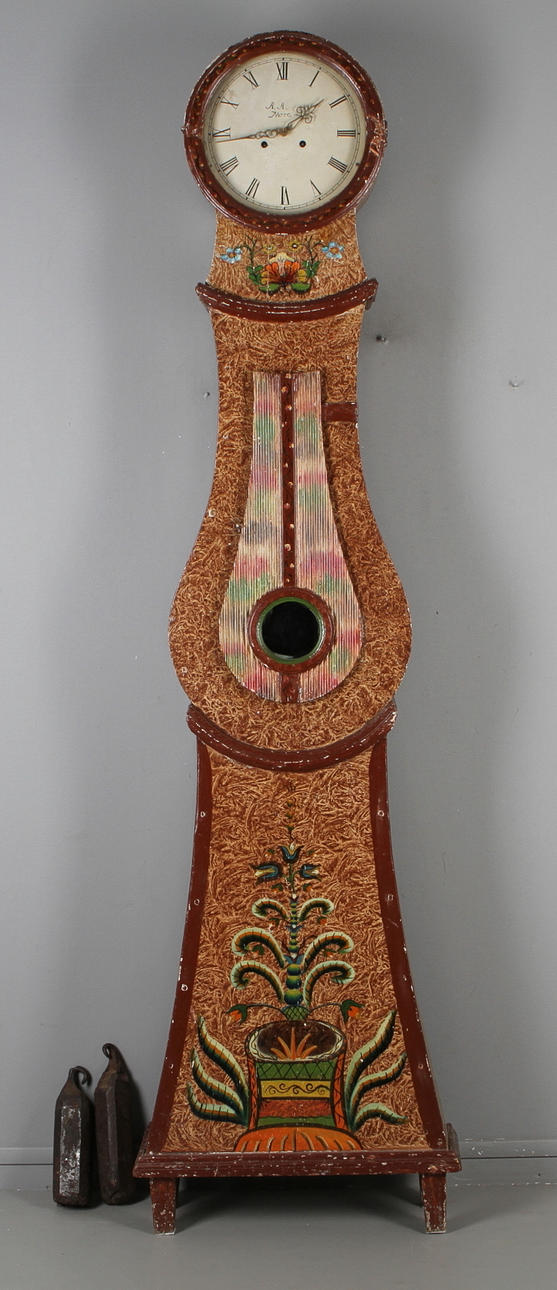 GOLVUR, allmoge, urtavla märkt A.A.Mora, 1800-tal.