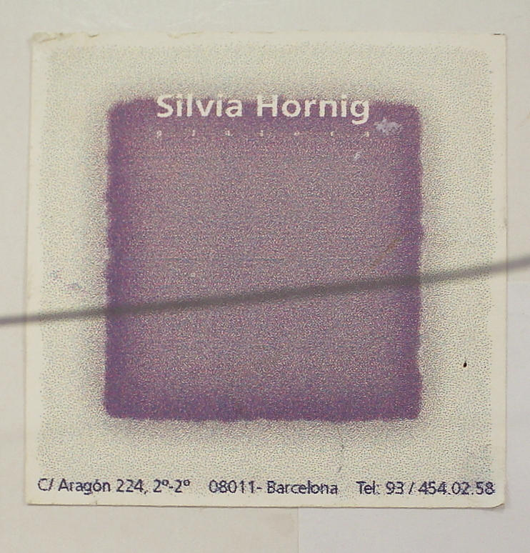 SILVIA HORNIG. Red toned. signed/dated.
