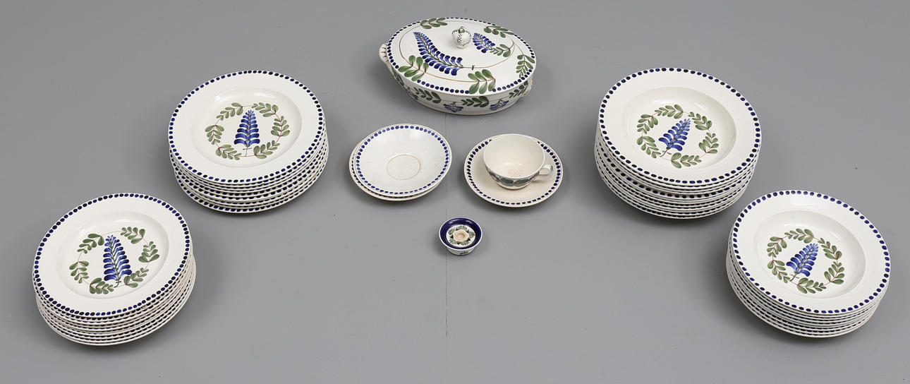 MATSERVIS, 47 delar, Aluminia Danmark.