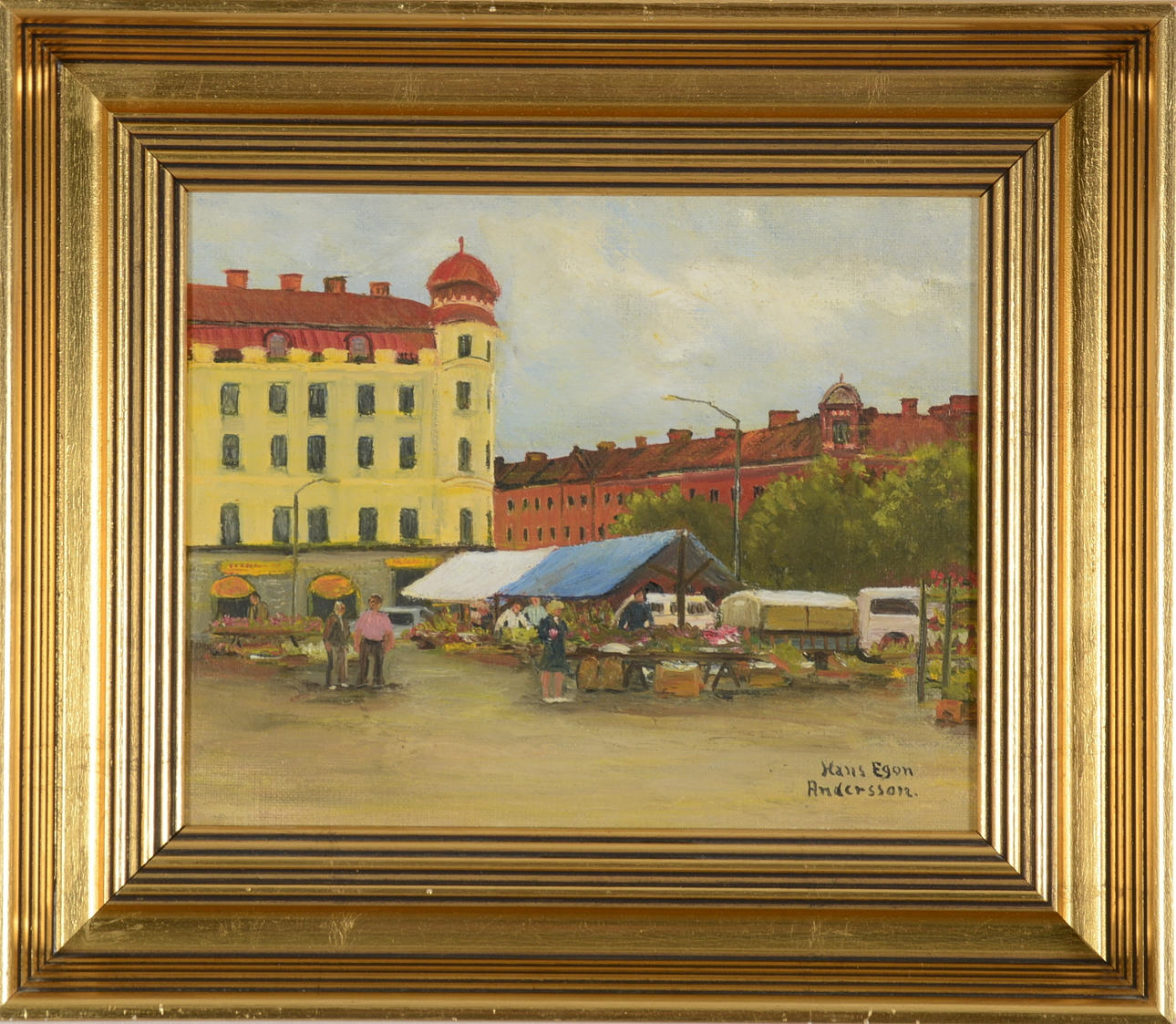 HANS EGON ANDERSSON. Oil on canvas.