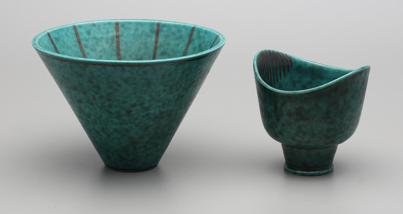 WILHELM KÅGE. SKÅLAR, 2st, Argenta, Gustavsberg.