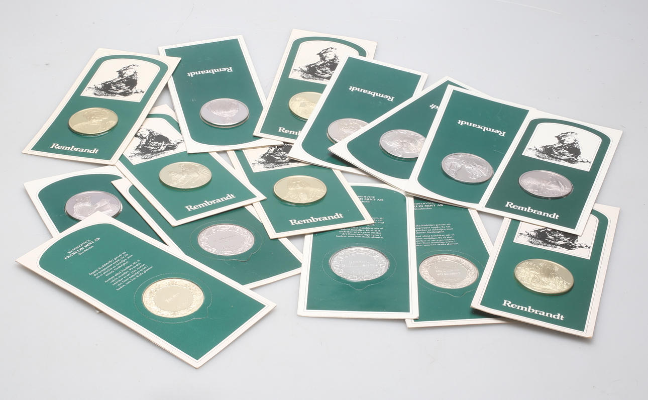 MYNT, silver, 15 st, Franklin Mint.