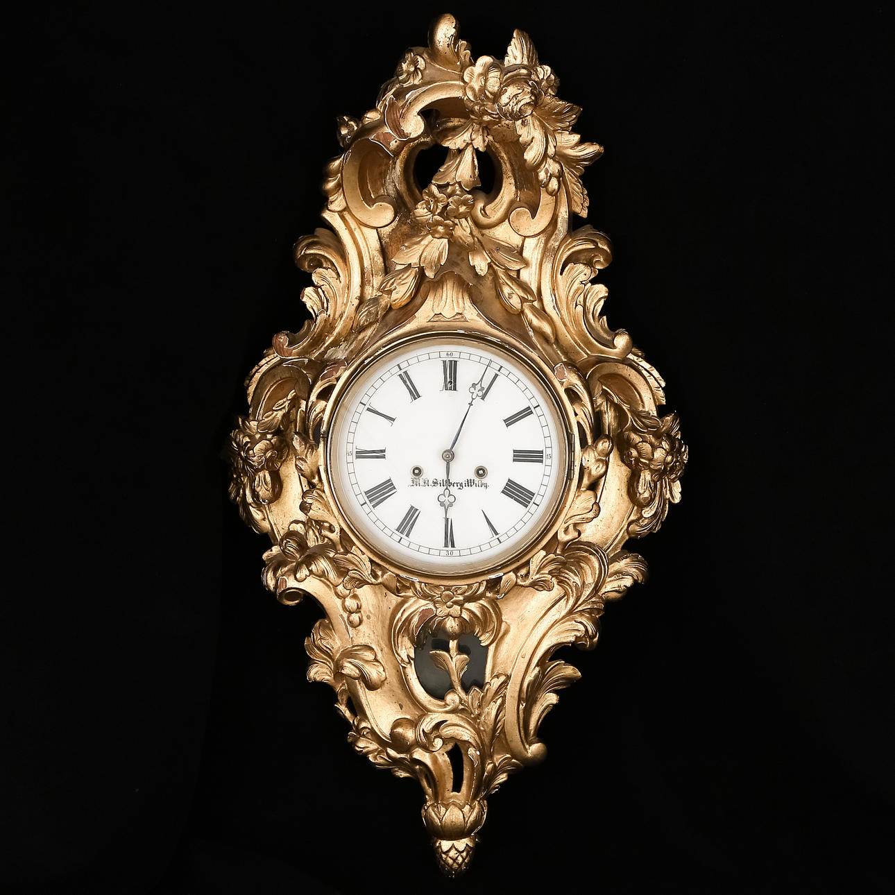 VÄGGPENDYL, rokoko, 1700-tal.