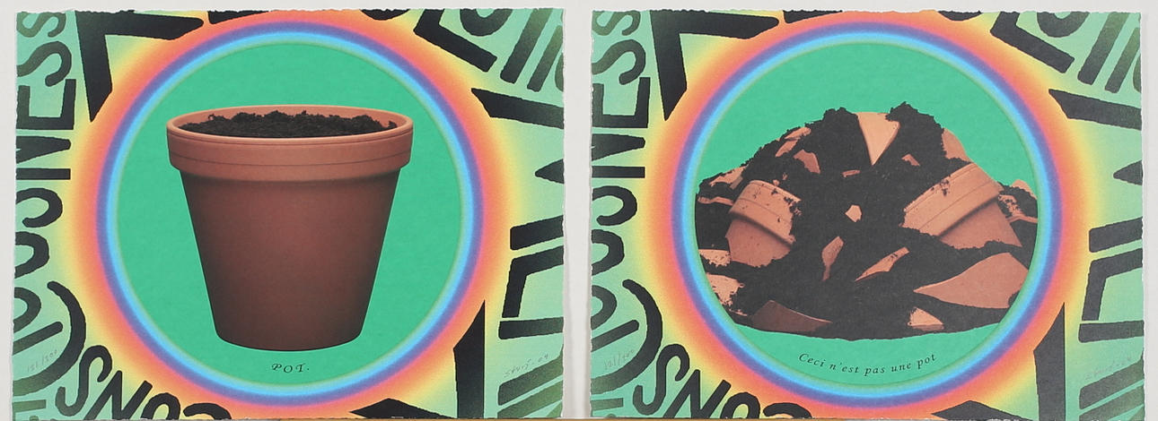 STURE JOHANNESSON. POT. NOT POT. Färglitografier, 2. Signerade och daterade -04. 121/300.