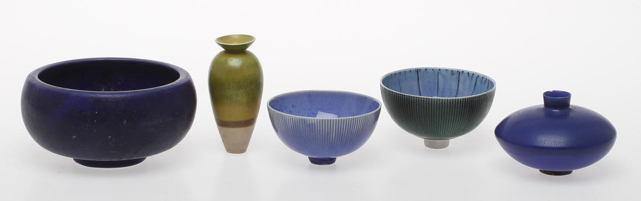 ARTHUR PERCY, 5 delar, stengods.